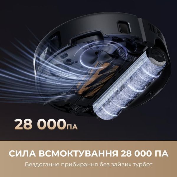 Робот-пылесос с влажной уборкой MOVA Z60 Ultra Roller Complete Black (RLZ83CE-1) фото №4