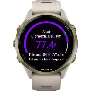Смарт-часы Garmin Forerunner 970 Soft Gold Titanium w. French Gray C. and French Gray/T. Indigo Band (010-02969-02/12)
