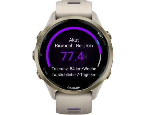Смарт-часы Garmin Forerunner 970 Soft Gold Titanium w. French Gray C. and French Gray/T. Indigo Band (010-02969-02/12) фото №2