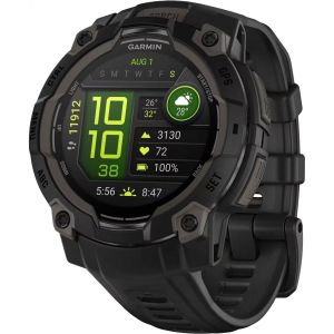 Смарт-часы Garmin Instinct 3 45mm AMOLED Black with Blue Band (010-02936-03/43)