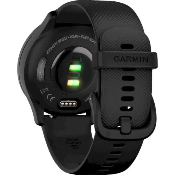 Смарт-часы Garmin Vivomove Trend Slate S. Steel Bezel with Black Case and S. Band (010-02665-00) фото №3