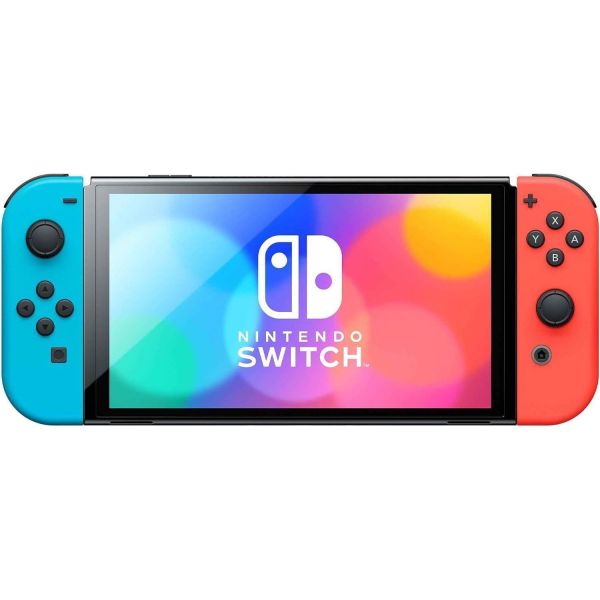 Портативная игровая консоль Nintendo Switch Neon Red Обновленная Б.У; фото №3