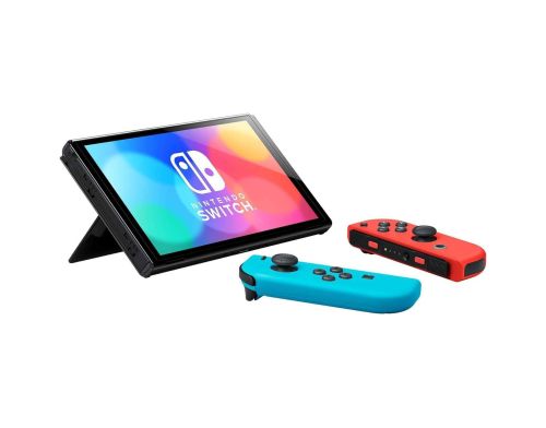 Портативная игровая консоль Nintendo Switch Neon Red Обновленная Б.У; фото №4