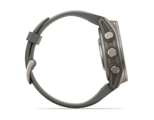 Смарт-часы Garmin Fenix 9 43mm Titanium with Pebble Gray Silicone Band (010-04761-11) фото №2