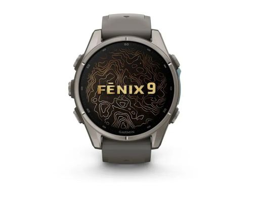 Смарт-часы Garmin Fenix 9 43mm Titanium with Pebble Gray Silicone Band (010-04761-11) фото №3