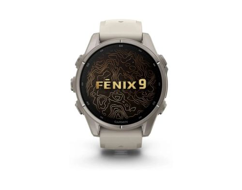 Смарт-часы Garmin Fenix 9 43mm Titanium with Fog Gray Silicone Band (010-04761-01) фото №3