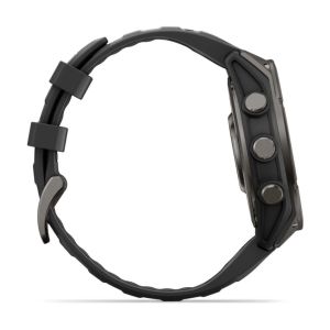 Garmin Fenix 9 47mm Carbon Gray DLC Titanium with Black Silicone Band (010-04762-11)