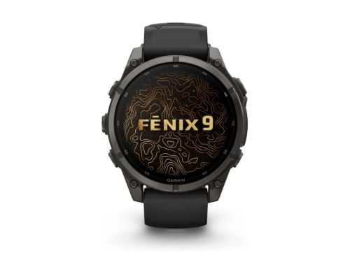 Смарт-годинник Garmin Fenix 9 47mm Carbon Gray DLC Titanium with Black Silicone Band (010-04762-11) фото №3