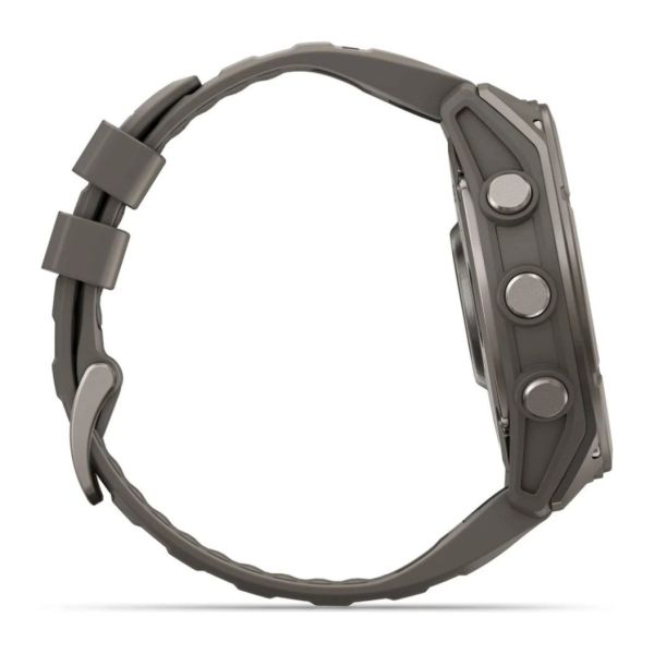 Смарт-часы Garmin Fenix 9 51mm Titanium with Pebble Gray Silicone Band (010-04763-01) фото №2