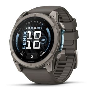 Garmin Fenix 9 51mm Titanium with Pebble Gray Silicone Band (010-04763-01)