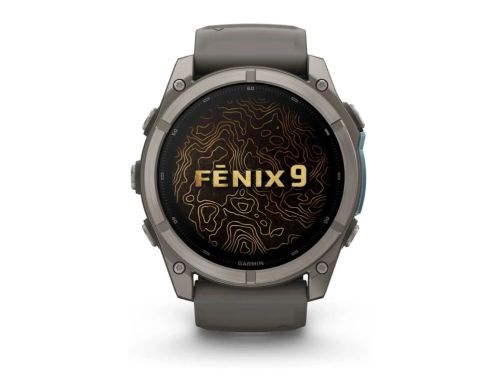 Смарт-часы Garmin Fenix 9 51mm Titanium with Pebble Gray Silicone Band (010-04763-01) фото №3