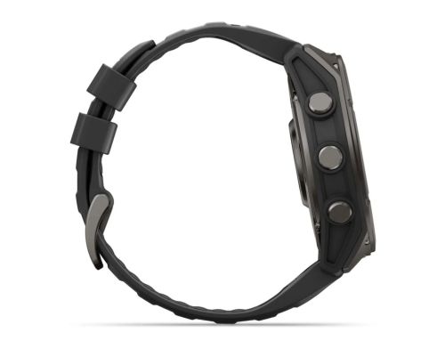 Смарт-годинник Garmin Fenix 9 51mm Carbon Gray DLC Titanium with Black Silicone Band (010-04763-11) фото №2