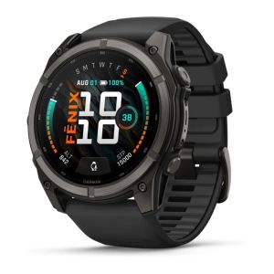 Garmin Fenix 9 51mm Carbon Gray DLC Titanium with Black Silicone Band (010-04763-11)