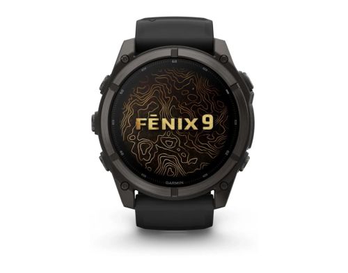 Смарт-годинник Garmin Fenix 9 51mm Carbon Gray DLC Titanium with Black Silicone Band (010-04763-11) фото №3