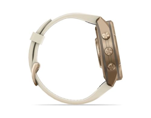 Смарт-часы Garmin Fenix 9 Pro 43mm LTE Autumn Gold Titanium with Cream Silicone Band (010-04335-21) фото №2