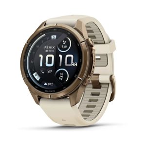 Смарт-часы Garmin Fenix 9 Pro 43mm LTE Autumn Gold Titanium with Cream Silicone Band (010-04335-21)