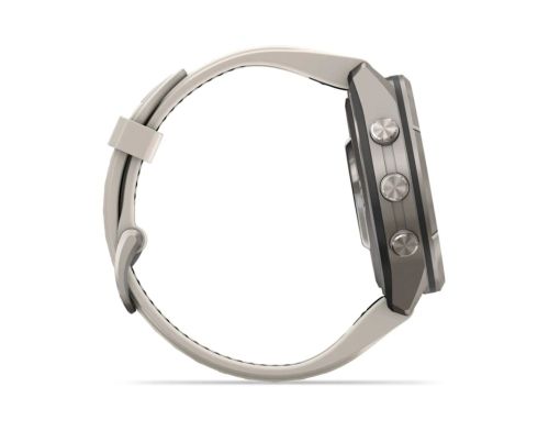 Смарт-годинник Garmin Fenix 9 Pro 43mm LTE Titanium with Fog Gray/Sandstone Silicone Band (010-04335-81) фото №3