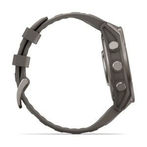 Смарт-часы Garmin Fenix 9 47mm Titanium with Pebble Gray Silicone Band (010-04762-01)