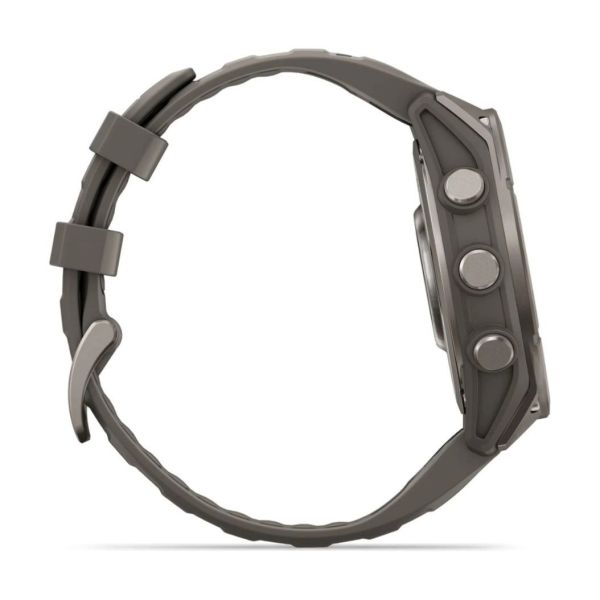 Смарт-часы Garmin Fenix 9 47mm Titanium with Pebble Gray Silicone Band (010-04762-01) фото №2