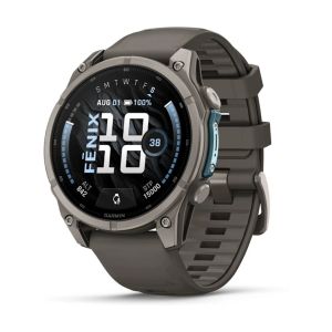 Смарт-часы Garmin Fenix 9 47mm Titanium with Pebble Gray Silicone Band (010-04762-01)