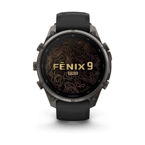 Смарт-часы Garmin Fenix 9 Pro 47mm LTE Carbon Gray DLC Titanium with Black Silicone Band (010-04336-11) фото №3