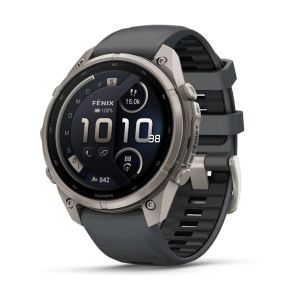 Смарт-часы Garmin Fenix 9 Pro 47mm LTE Titanium with Graphite/Black Silicone Band (010-04336-21)