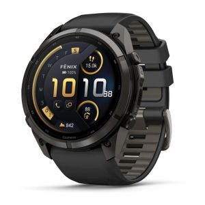 Смарт-годинник Garmin Fenix 9 Pro 51mm LTE Carbon Gray DLC Titanium with Black Silicone Band (010-04337-11)