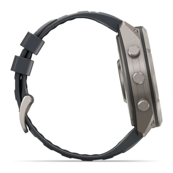 Смарт-годинник Garmin Fenix 9 Pro 51mm LTE Titanium with Graphite/Black Silicone Band (010-04337-21) фото №2