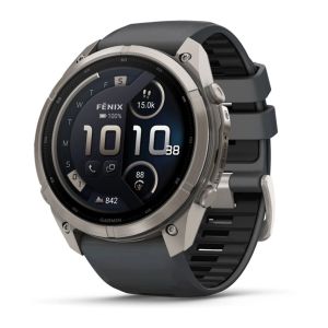 Смарт-годинник Garmin Fenix 9 Pro 51mm LTE Titanium with Graphite/Black Silicone Band (010-04337-21)