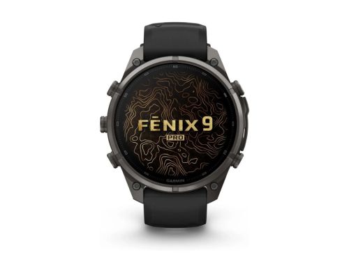 Смарт-часы Garmin Fenix 9 Pro 47mm Carbon Gray DLC Titanium with Black Silicone Band (010-04336-16) фото №2