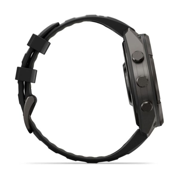 Смарт-часы Garmin Fenix 9 Pro 47mm Carbon Gray DLC Titanium with Black Silicone Band (010-04336-16) фото №3