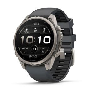 Смарт-часы Garmin Fenix 9 Pro 47mm Titanium with Graphite/Black Silicone Band (010-04336-26)