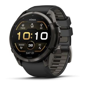 Смарт-годинник Garmin Fenix 9 Pro 51mm Carbon Gray DLC Titanium with Black Silicone Band (010-04337-16)