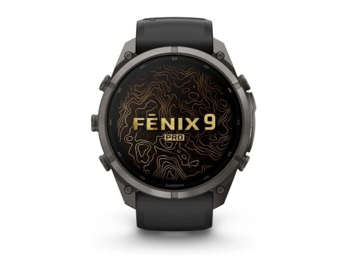 Смарт-годинник Garmin Fenix 9 Pro 51mm Carbon Gray DLC Titanium with Black Silicone Band (010-04337-16) фото №3