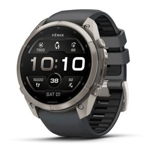 Смарт-годинник Garmin Fenix 9 Pro 51mm Titanium with Graphite/Black Silicone Band (010-04337-26)
