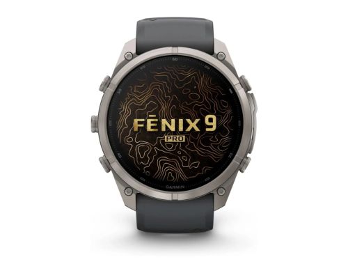 Смарт-годинник Garmin Fenix 9 Pro 51mm Titanium with Graphite/Black Silicone Band (010-04337-26) фото №3