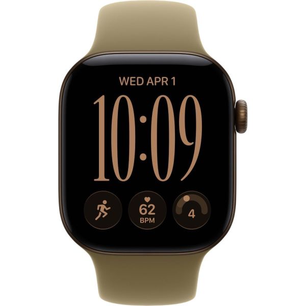 Смарт-годинник Apple Watch Series 12 GPS 42mm Dark Bronze Aluminum Case with Olive Sport Band - S/M (MJEF4) фото №2
