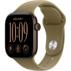 Смарт-часы Apple Watch Series 12 GPS + Cellular 42mm Dark Bronze Aluminum Case with Olive Sport Band - S/M (MJG44)