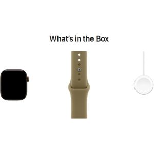 Смарт-часы Apple Watch Series 12 GPS + Cellular 42mm Dark Bronze Aluminum Case with Olive Sport Band - M/L (MJG54)