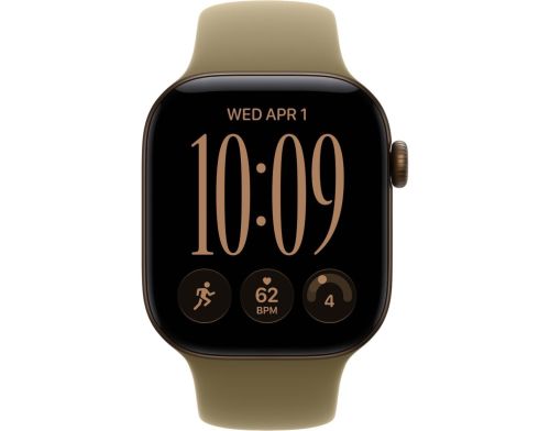 Смарт-часы Apple Watch Series 12 GPS + Cellular 42mm Dark Bronze Aluminum Case with Olive Sport Band - M/L (MJG54) фото №3