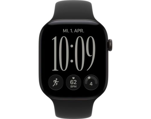 Смарт-часы Apple Watch Series 12 GPS 42mm Black Aluminum Case with Black Sport Band - S/M (MJEA4) фото №3