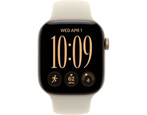 Смарт-часы Apple Watch Series 12 GPS 42mm Light Gold Aluminum Case with Sand Sport Band - S/M (MJED4) фото №3