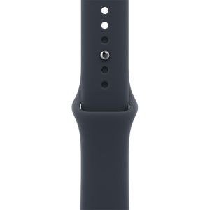 Смарт-часы Apple Watch Series 12 GPS 42mm Space Gray Aluminum Case with Navy Blue Sport Band - S/M (MJE74)