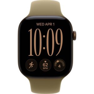 Смарт-годинник Apple Watch Series 12 GPS 46mm Dark Bronze Aluminum Case with Olive Sport Band - M/L (MJEU4)