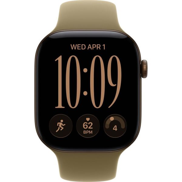 Смарт-часы Apple Watch Series 12 GPS 46mm Dark Bronze Aluminum Case with Olive Sport Band - M/L (MJEU4) фото №2