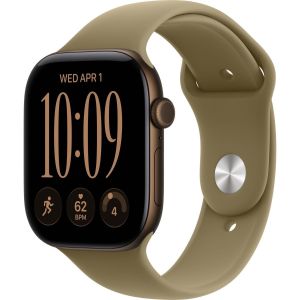 Смарт-часы Apple Watch Series 12 GPS 46mm Dark Bronze Aluminum Case with Olive Sport Band - M/L (MJEU4)