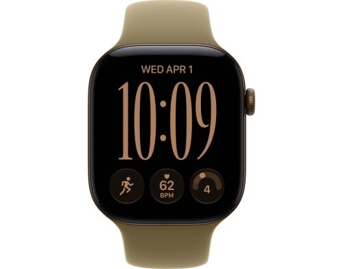 Смарт-часы Apple Watch Series 12 GPS + Cellular 46mm Dark Bronze Aluminum Case with Olive Sport Band - S/M (MJGD4) фото №3