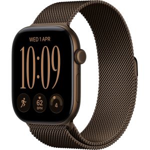 Смарт-часы Apple Watch Series 12 GPS + Cellular 46mm Dark Bronze Aluminum Case with Dark Bronze Milanese Loop - S/M (MKDF4)