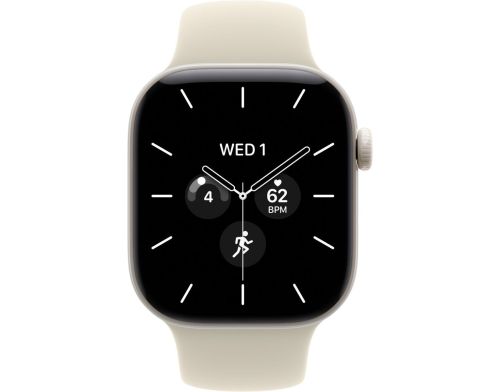 Смарт-часы Apple Watch Series 12 GPS + Cellular 42mm Pearl White Ceramic Case with Sand Sport Band - S/M (MJGW4) фото №3