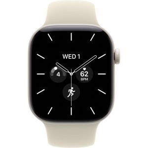 Смарт-часы Apple Watch Series 12 GPS + Cellular 42mm Pearl White Ceramic Case with Sand Sport Band - M/L (MJGX4)